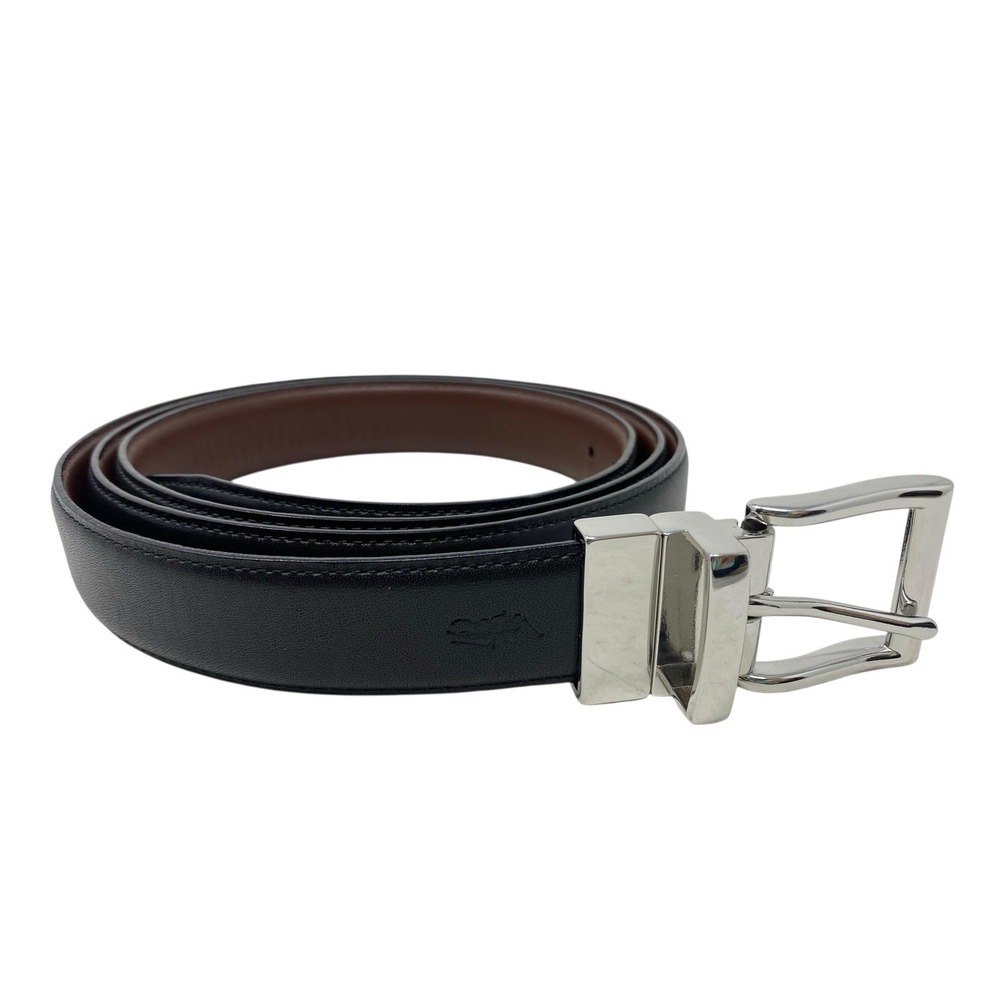 Polo Ralph Lauren Men's Reversible Leather Belt 1 1/8" Wide Black/Brown 55-58"